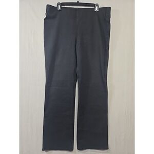 Soft Surroundings‎ PULL ON Jeans Black High Rise Stretch Straight Leg Womens L